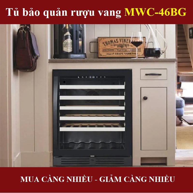Tủ bảo quản rượu Malloca MWC-46BG
