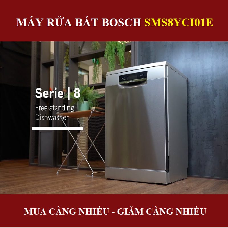 Máy Rửa Bát BOSCH SMS8YCI01E Serie 8