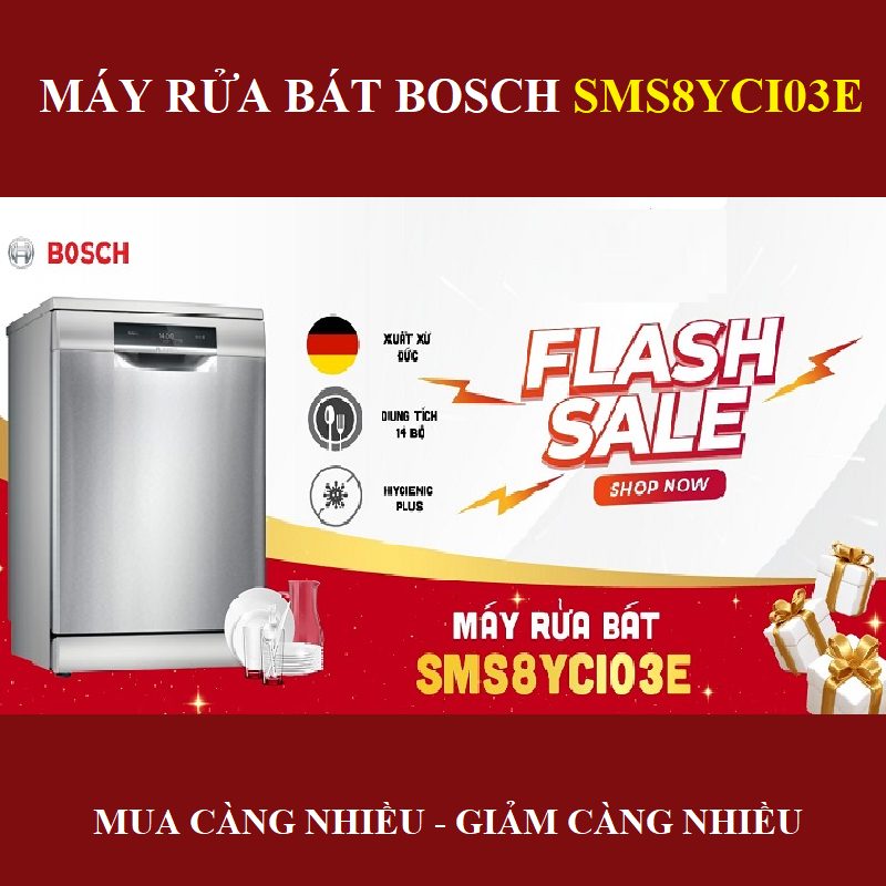 Máy rửa bát Bosch SMS8YCI03E
