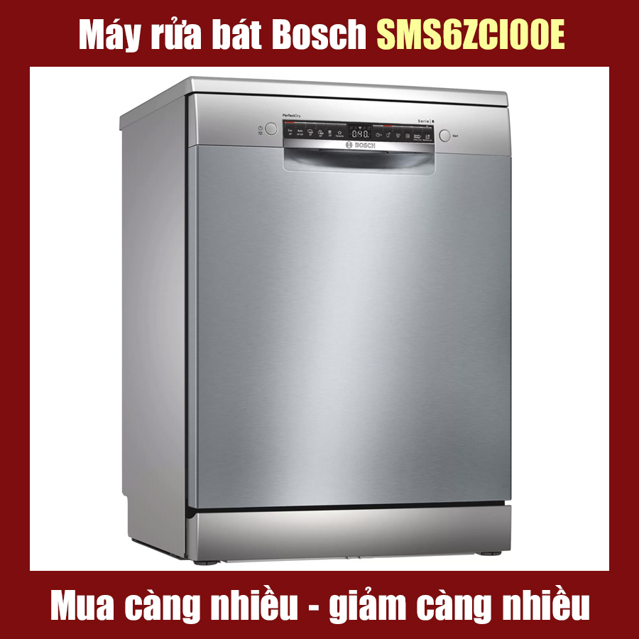 Máy Rửa Bát Bosch SMS6ZCI00E Seri 6