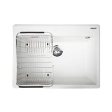 Chậu Rửa Bát Đá KONOX Granite Sink Ruvita 680 – White Silver